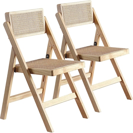 Ibiza Rattan Modern Folding Chair 2, Natural